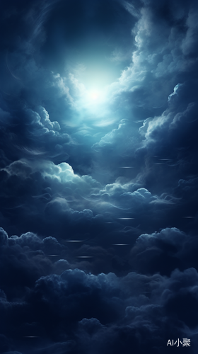 Dreamy Moonlight Sky and Clouds: A Romantic Composition