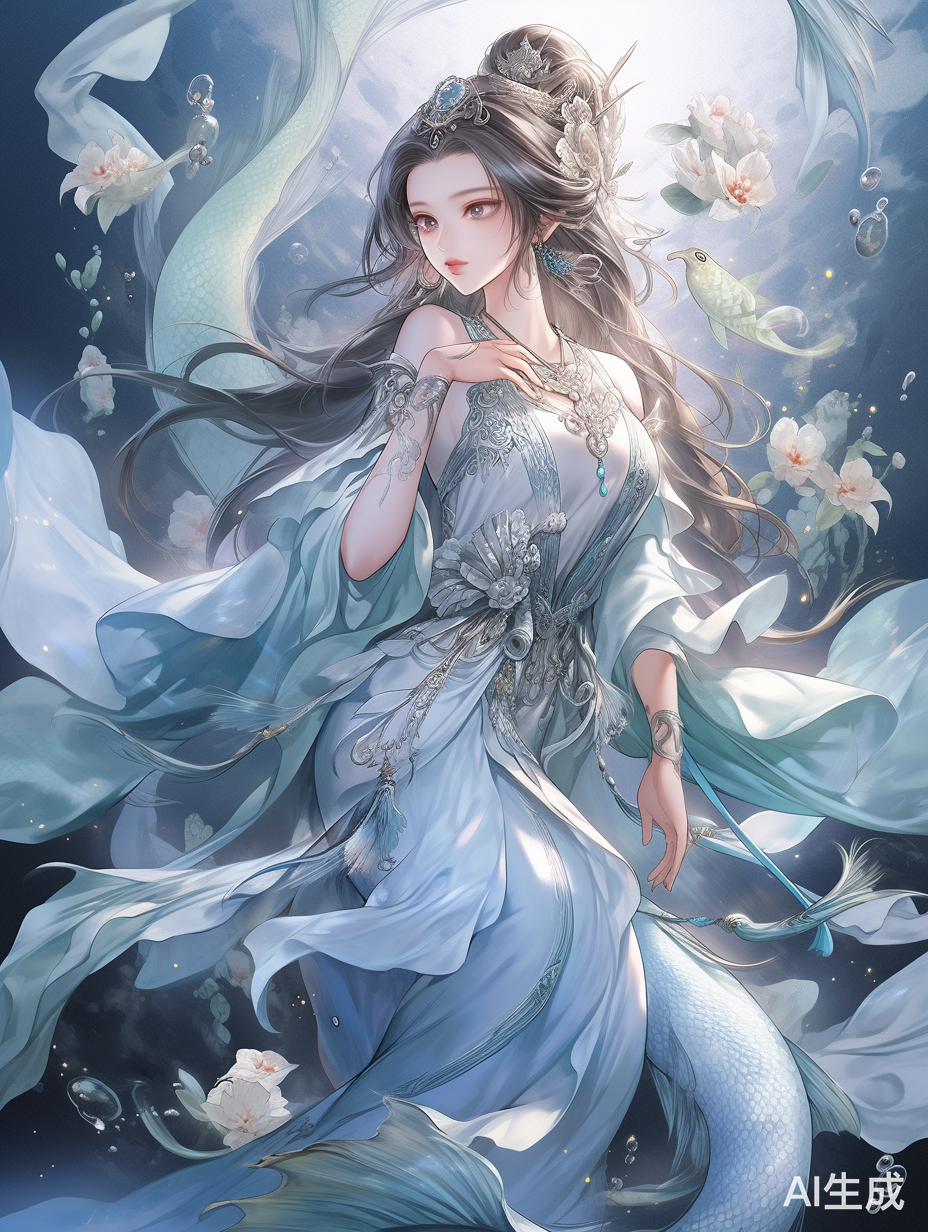 古风美人鱼，优雅仙气的36k高清画质