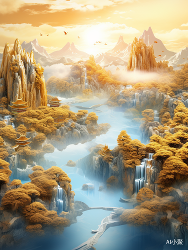 Visualizing the Majestic Beauty of Chinese Landscape Paintings in 3D