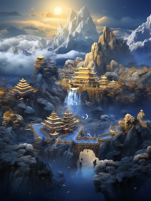 Visualizing the Majestic Beauty of Chinese Landscape Paintings in 3D