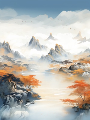 Visualizing the Majestic Beauty of Chinese Landscape Paintings in 3D