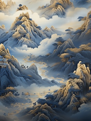 Visualizing the Majestic Beauty of Chinese Landscape Paintings in 3D