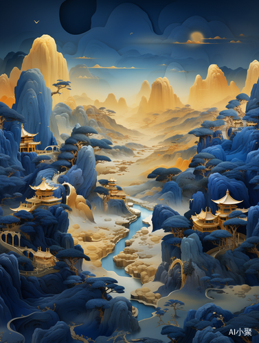 Visualizing the Majestic Beauty of Chinese Landscape Paintings in 3D