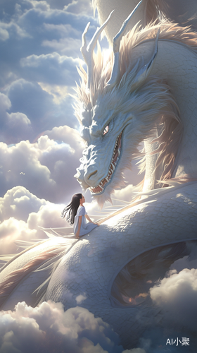 A 12-Year-Old Girl Riding the Surreal Blue and White Porcelain Dragon