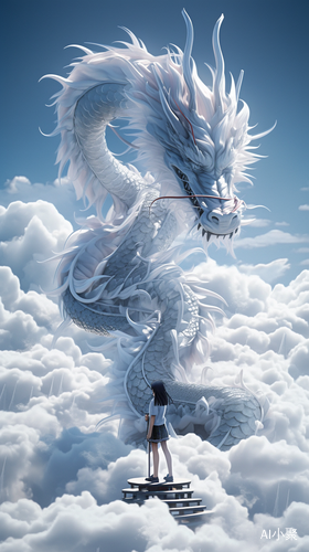 A 12-Year-Old Girl Riding the Surreal Blue and White Porcelain Dragon