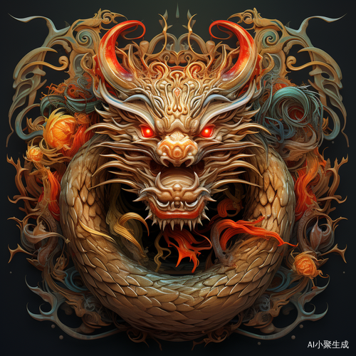 龙年中国元素活灵活现腾云驾雾威严