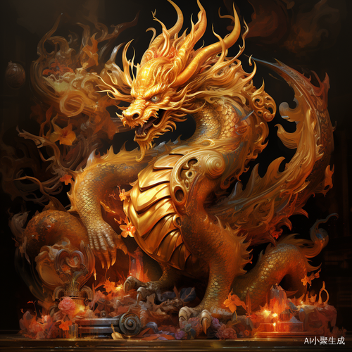 龙年中国元素活灵活现腾云驾雾威严