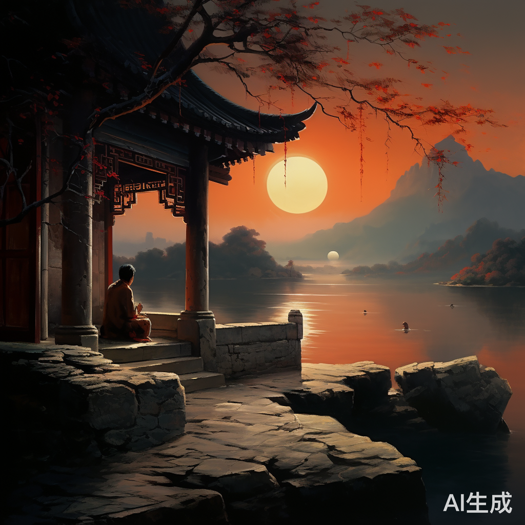 古街石桥下，孤酒行者思古情