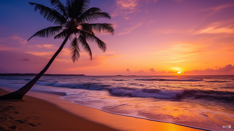 Golden Sunset on Serene Beach