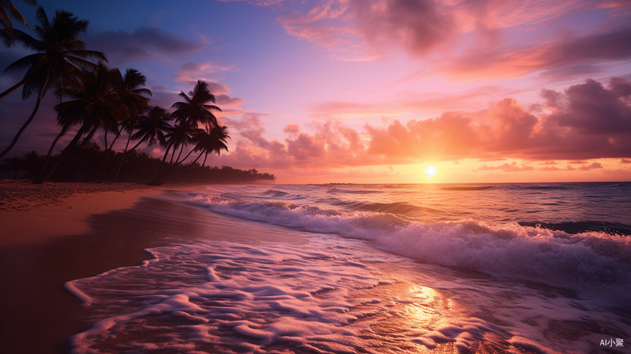 Golden Sunset on Serene Beach