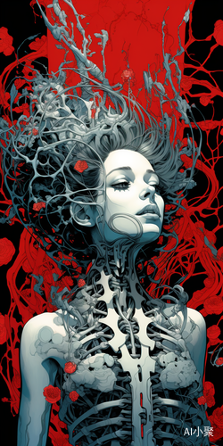 X-ray Style of Yuko Shimizu: Fractal Art and Zentangle