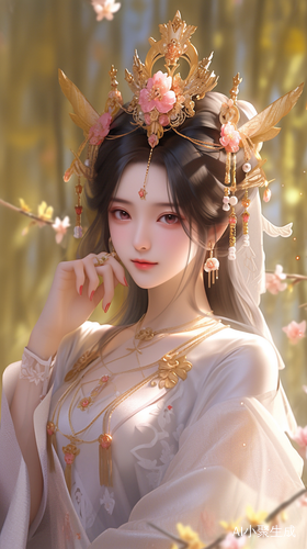古风公主：妆容精致，傲然天然美