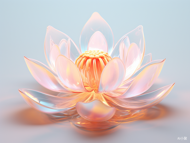 Transparent Lotus: Surrealistic Fantasy Art with Ultra High Definition Details