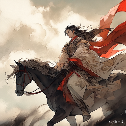 战马奔腾，蹄声隆隆，赵云雄风凛然