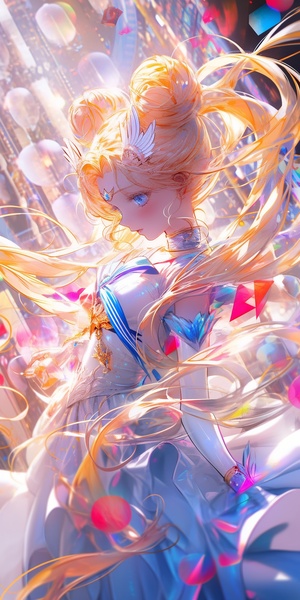 Stunning Cosmic Portraits of Tsukino Usagi from Sailor Moon