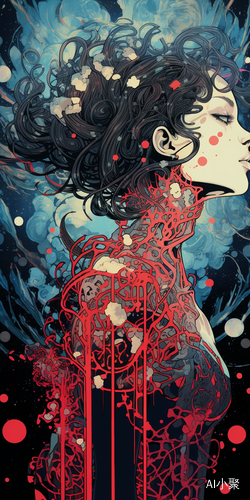 Colorful 8k HD: Exploring the X-ray Style of Yuko Shimizu through Fractal Art and Zentangle