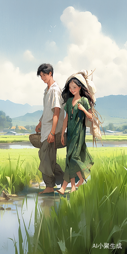 古代少男少女田园爱情