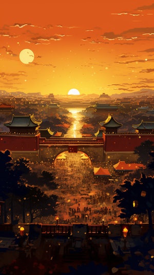 Chinese Spring Festival Nightfall: The Healing Majesty of The Forbidden City