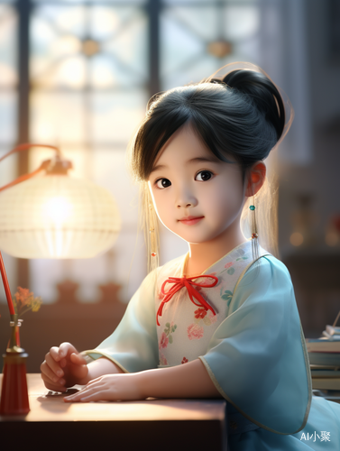 Confident and Charming: CG Rendered Chinese Girl in Hanfu