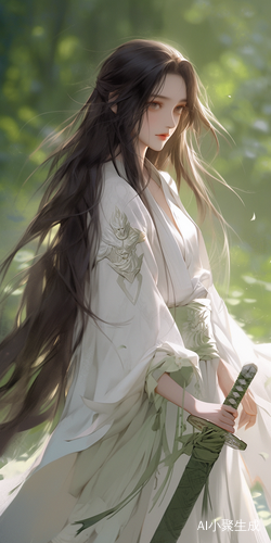 根据描述，可以总结出以下标题：「飞翔树丛中的剑侠」