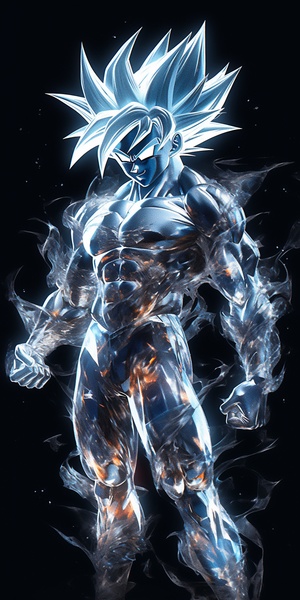 Perfect Hybrid of Ultra Instinct Goku and Invisible Ghost Translucent Type