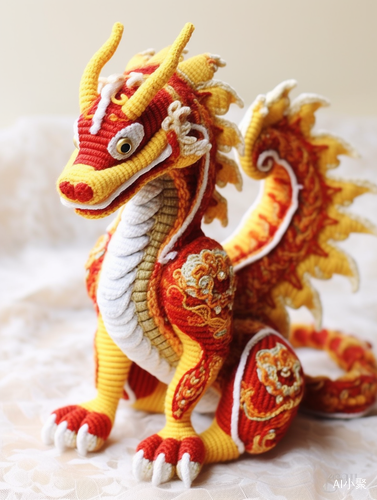 Lovely Chinese Dragon Wool Knitting