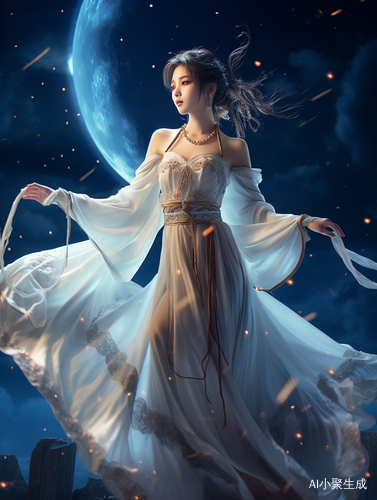 美丽中国女孩的超真实未来主义杰作