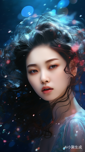 超现实主义未来主义32K杰作，宇宙灵感的中国女孩