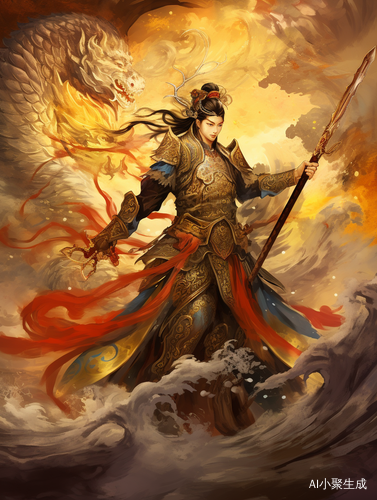 中国古代少年英雄：金龙战彩祥云