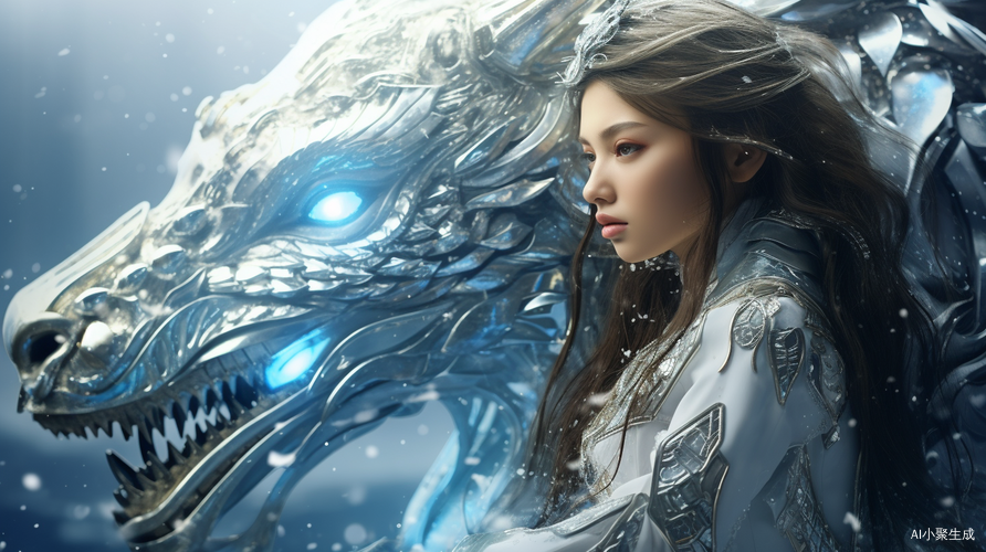 银河系中的梦幻超现实主义美少女