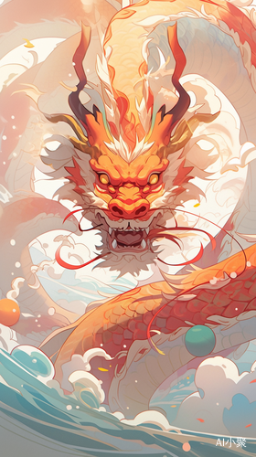 Dreamlike Fantasy: Chinese New Year Dragon Banner