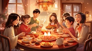 Chinese New Year Family Reunion: Warm Memories in High Definition Quality