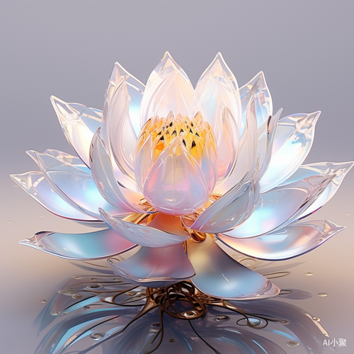 Transparent Lotus in Surrealistic Fantasy Art