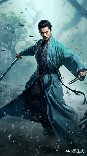侠客行：古风3D渲染，超高品质古装武侠男子