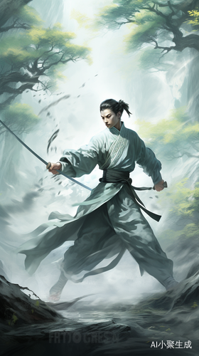 侠客行：古风3D渲染，超高品质古装武侠男子