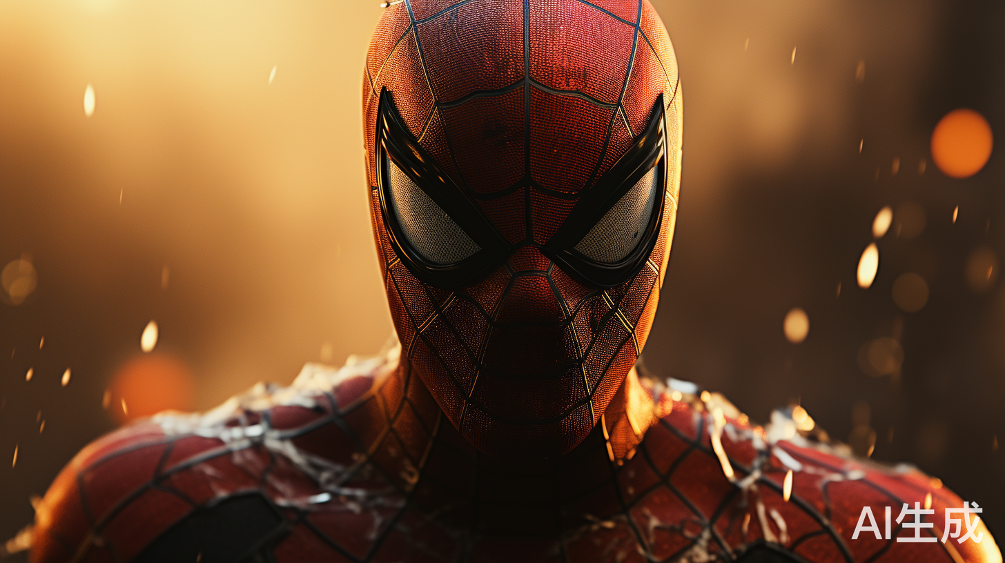 蜘蛛侠被绑，绝望且帅哥脸上有血迹