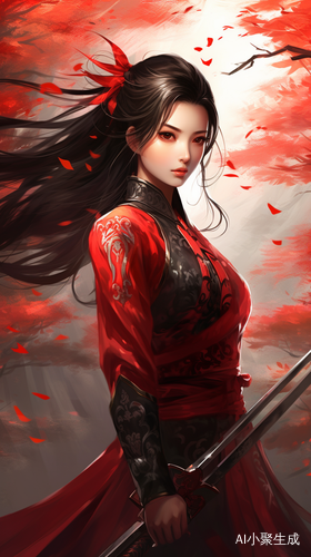 极致细腻的武侠侠女插画