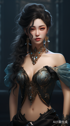 东方美女3D渲染超精致画质