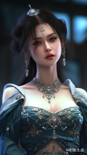 东方美女3D渲染超精致画质
