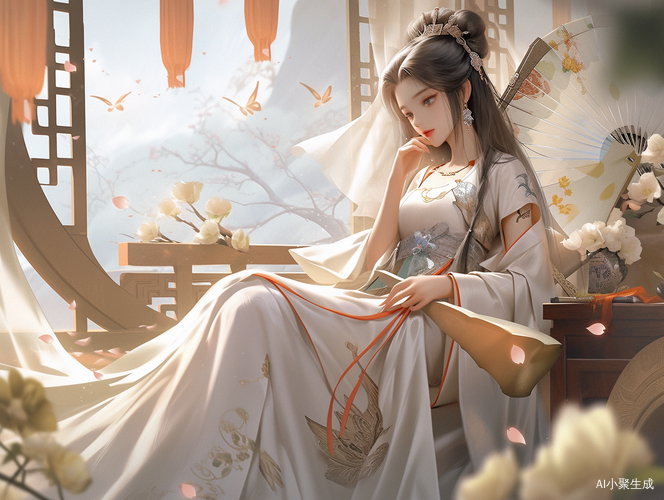 中国古装七仙女婀娜多姿的梦幻浪漫风格