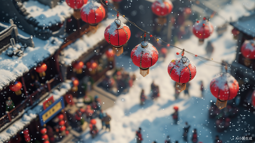 超高清3D细节描绘中国新年景观