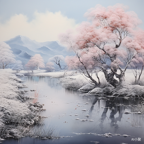 霜雪绘就水墨画 饶河美景如仙境