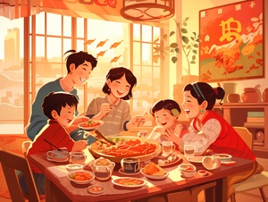 Chinese New Year: Warm Feeling and HD Quality Poster