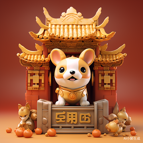 可爱的柯基犬