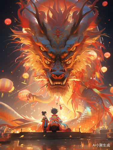 Chinese Dragon Dance: Boy and Fireworks in HD