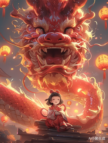 Chinese Dragon Dance: Boy and Fireworks in HD
