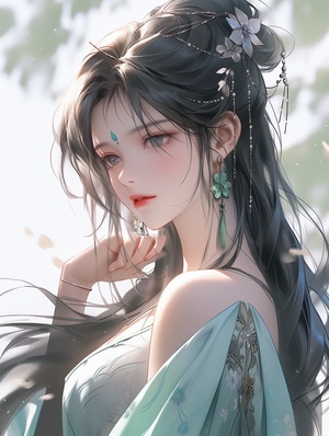 Chinese Beautiful Girl: Romantic Illustrations, 32K UHD, Anime Art