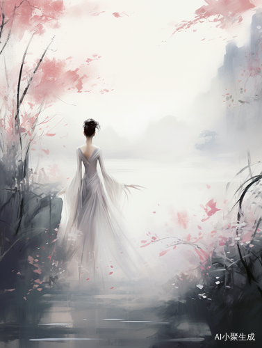 白衣女子：绝佳光影与浪漫古风