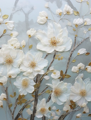 Luxurious White Floral Fabric: A Tribute to Guo Pei and Suzhou Embroidery