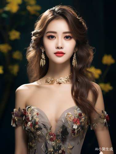 中国女孩的黄金比例身材与完美五官